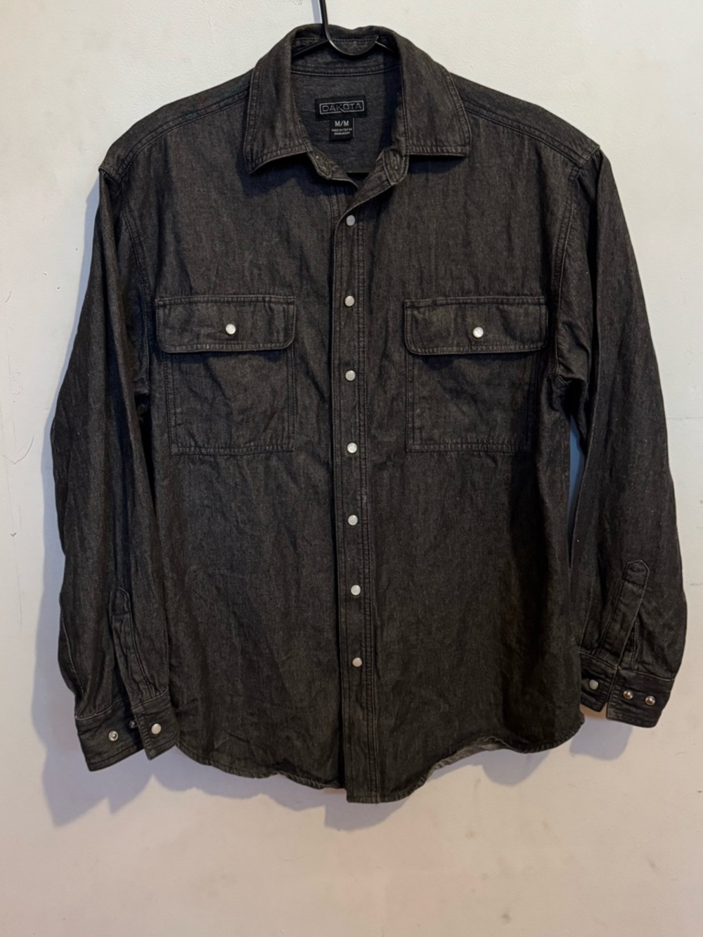 Dakota charcoal denim work shirt / jacket